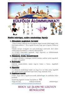 Külföldi álommunka