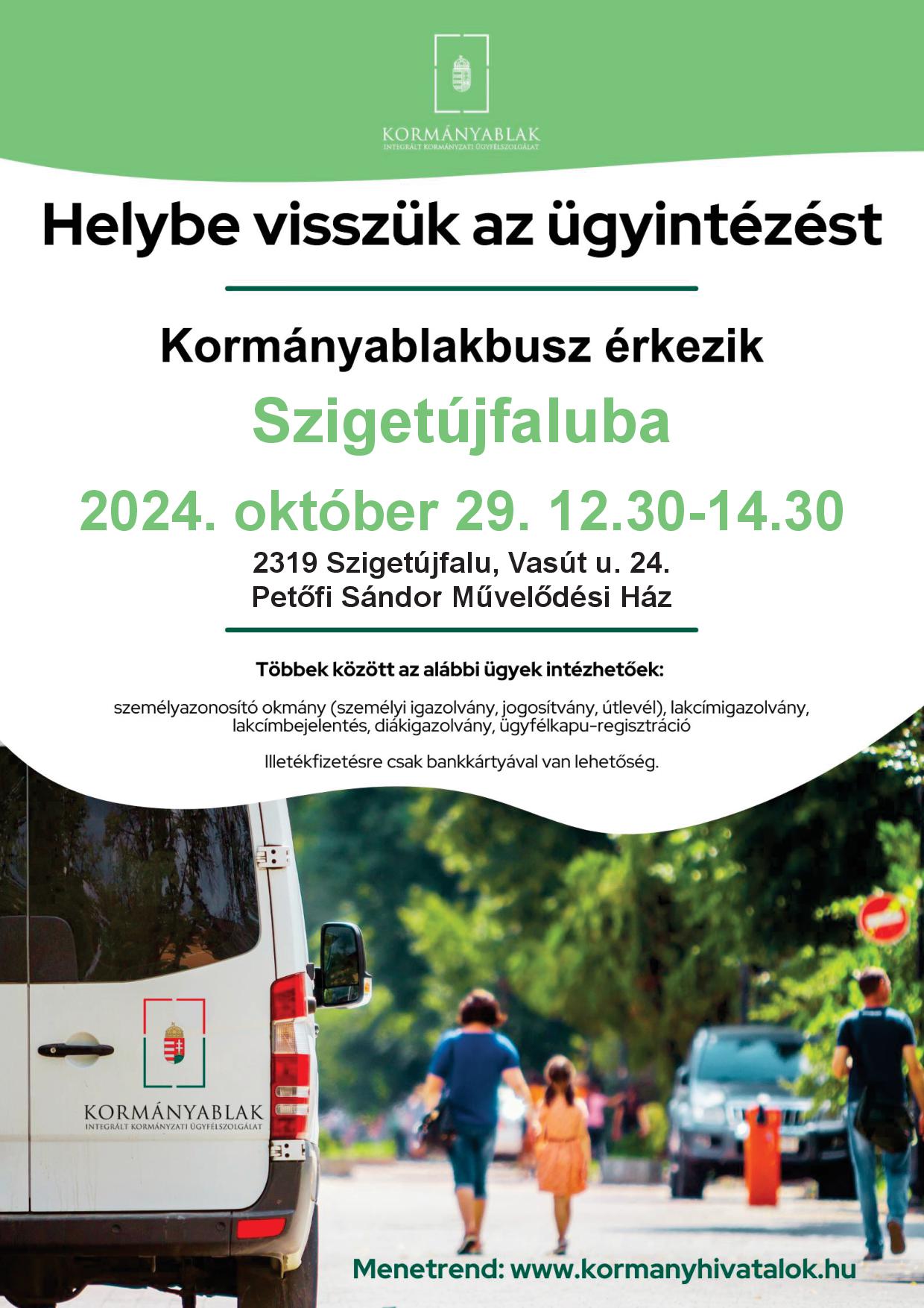 KABBUSZ PLAKÁT - Szigetújfalu 2024.10.29.