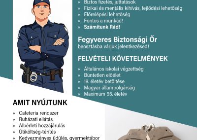 Te is lehetsz a rend része - Fegyveres biztonsági őr