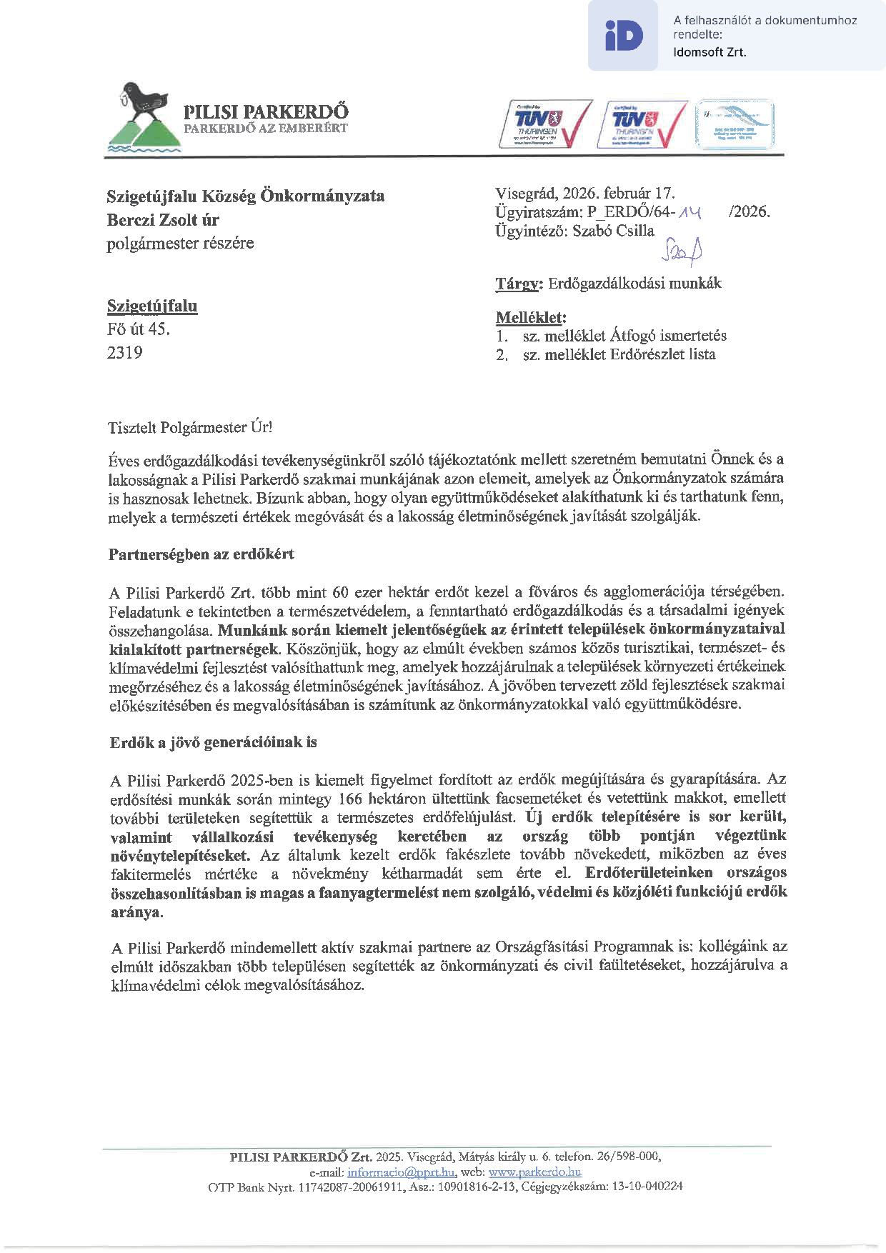 Erdőgazdálkodási munkák